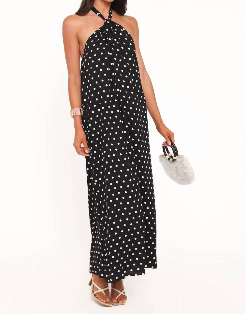 NEW PETAL & PUP theophania maxi dress in pale blue